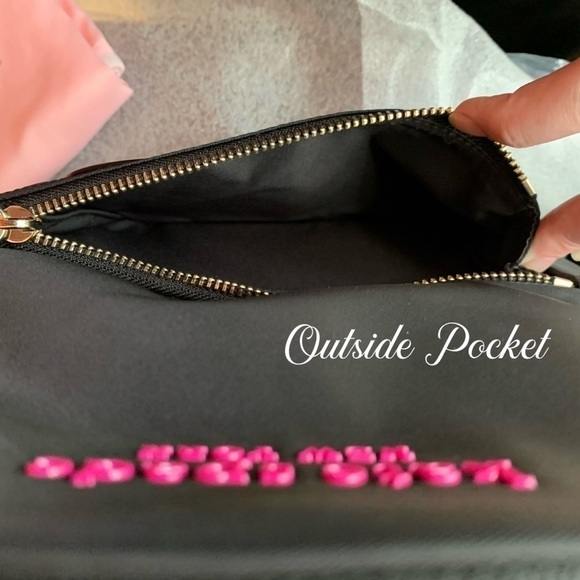 Kate Spade Cheshire Cat Disney X Black Nylon BackPack Alice in Wonderland Bag - Picture 11 of 14